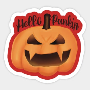 Hello Punkin Sticker